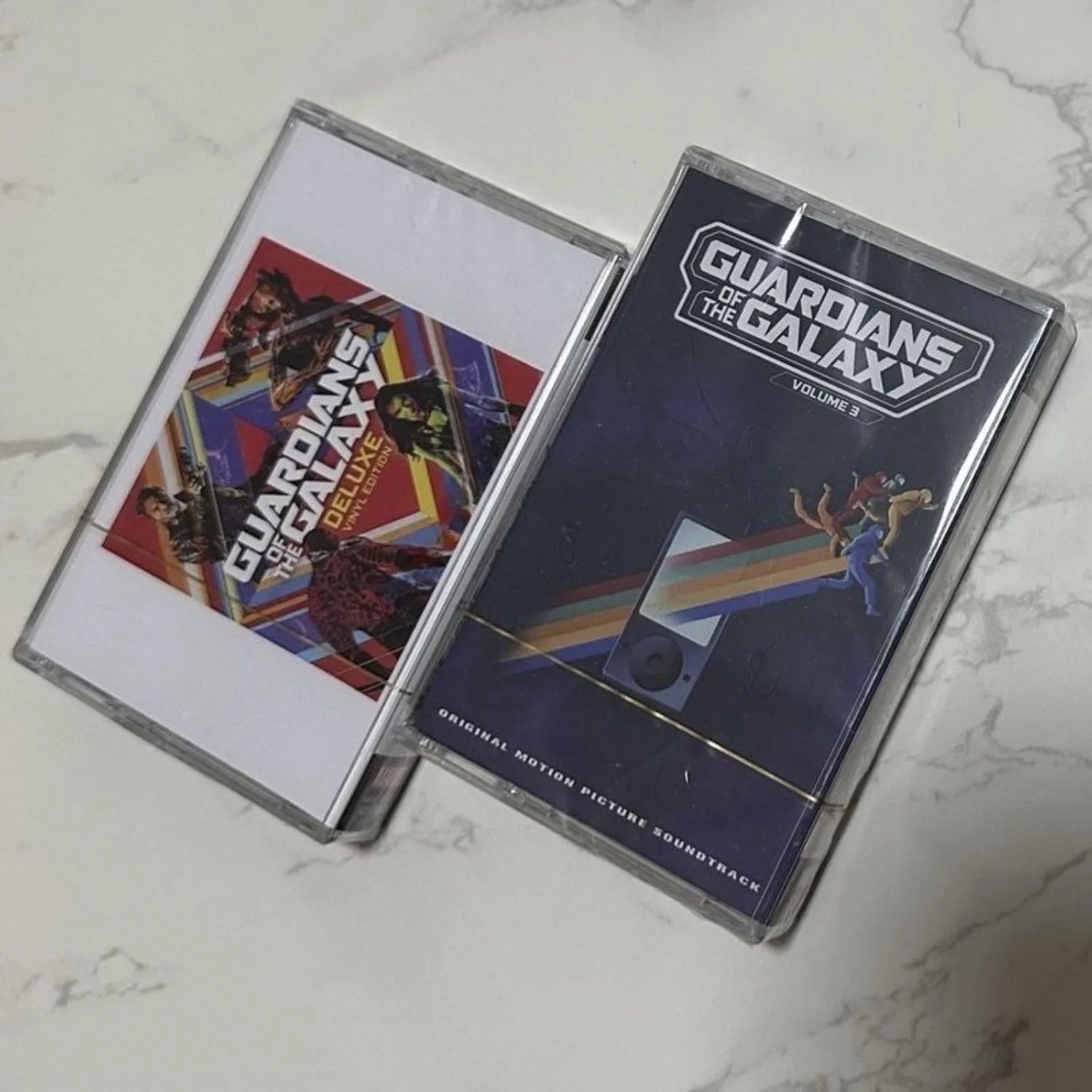 Retro Movie Soundtrack Cassette Tape Set，Set or Single Available，Space Adventure Themed 2 Album Covers Pop-Rock Tracks Included Qme 2TAPES
