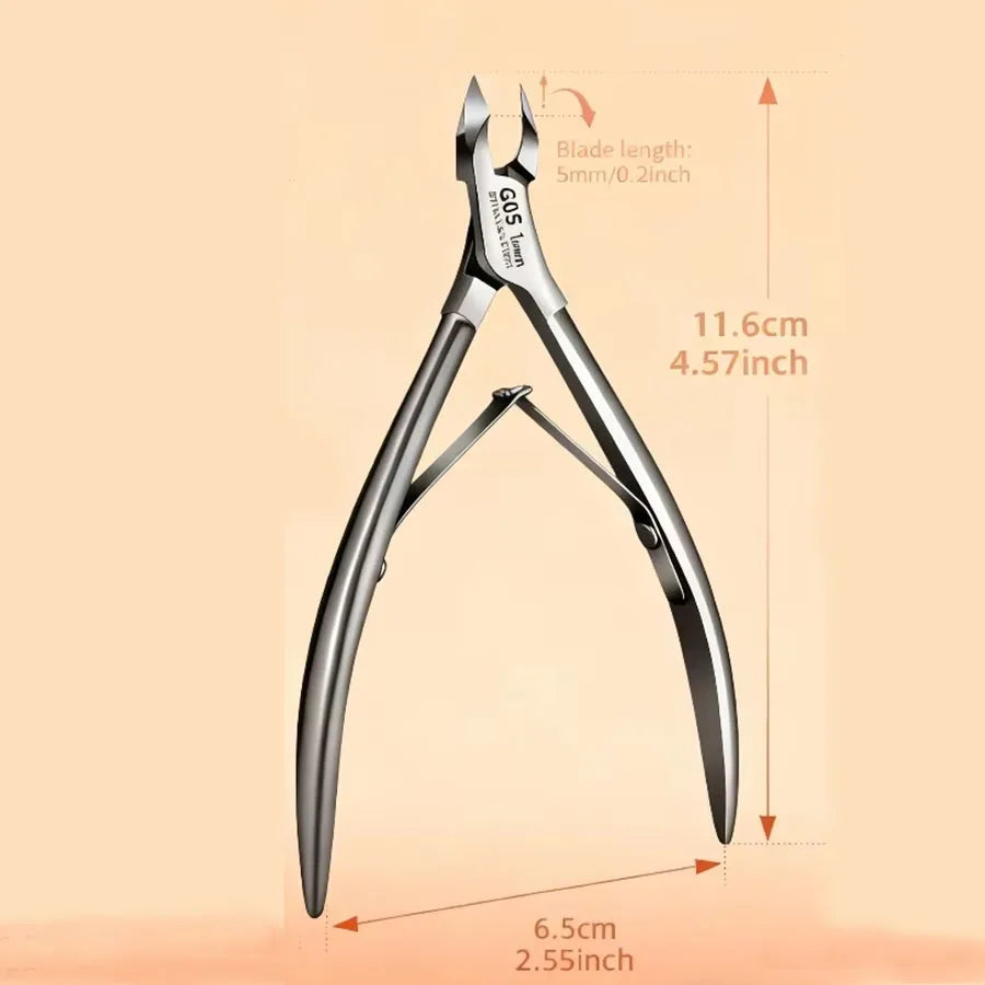 Professional Cuticle Scissors Dead Light Beige Old Precision Manicure Qme