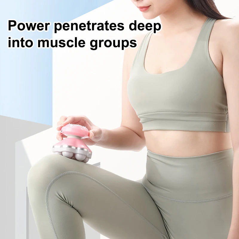 USB Mini Body Massager Triangular Electric Massage Tool Relaxation Qme
