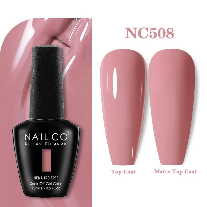 NAILCO Coat Base Gel Nail Polish Nails Art Semi Permanent Lacquer Qme
