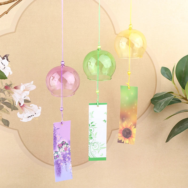 Wind Bells Handmade Glass Chime Birthday Christmas Home Decors Chimes Qme
