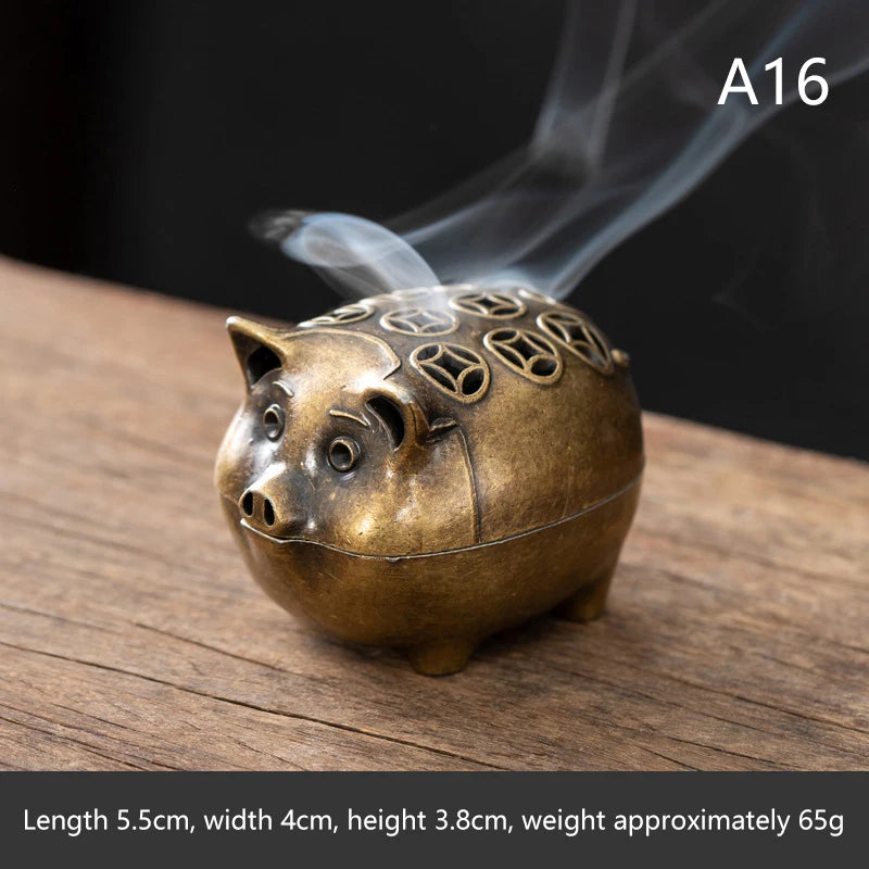 Yoga Meditation Bedroom Ambiance Home Decor Brass Incense Burner Qme A16