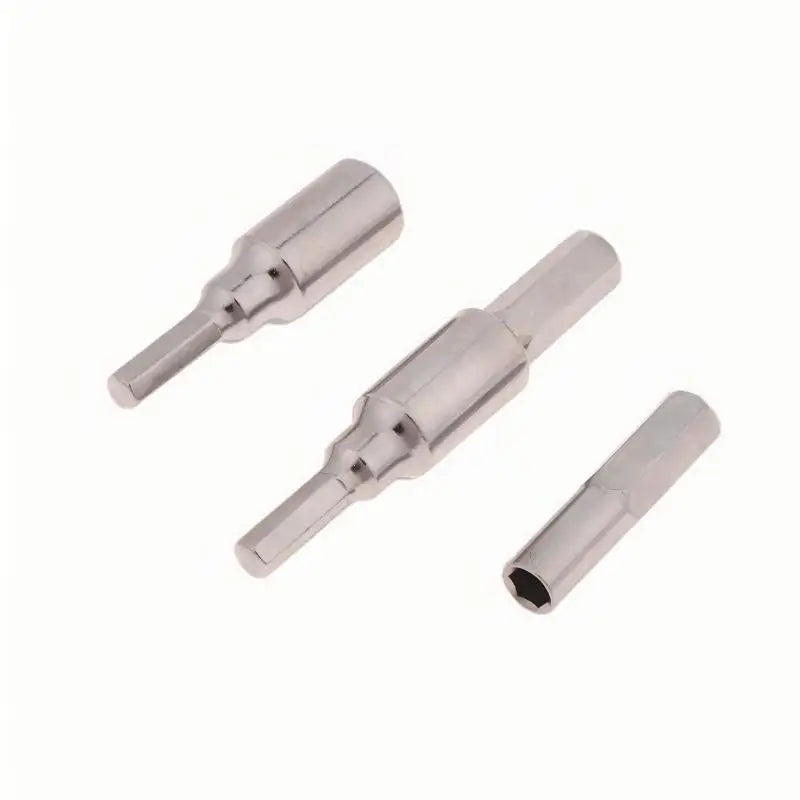 4MM To 6.3MM Hex Transducer Adapter Socket Magnetic Parts For Screwdriver Drill Bits Hand Tool Qme