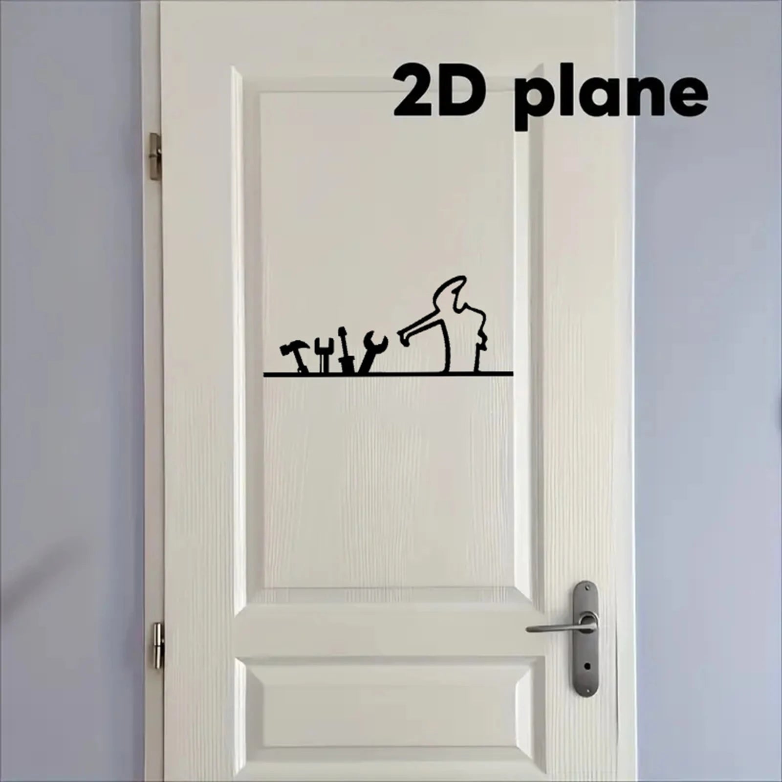 Wall Sticker Minimalist Self-adhesive Waterproof Decal Walls Doors Qme