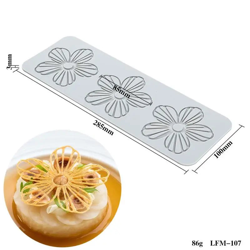 Silicone Fondant Molds Chocolate Mold Sugar Craft Gum Decorative Lace Qme LFM107
