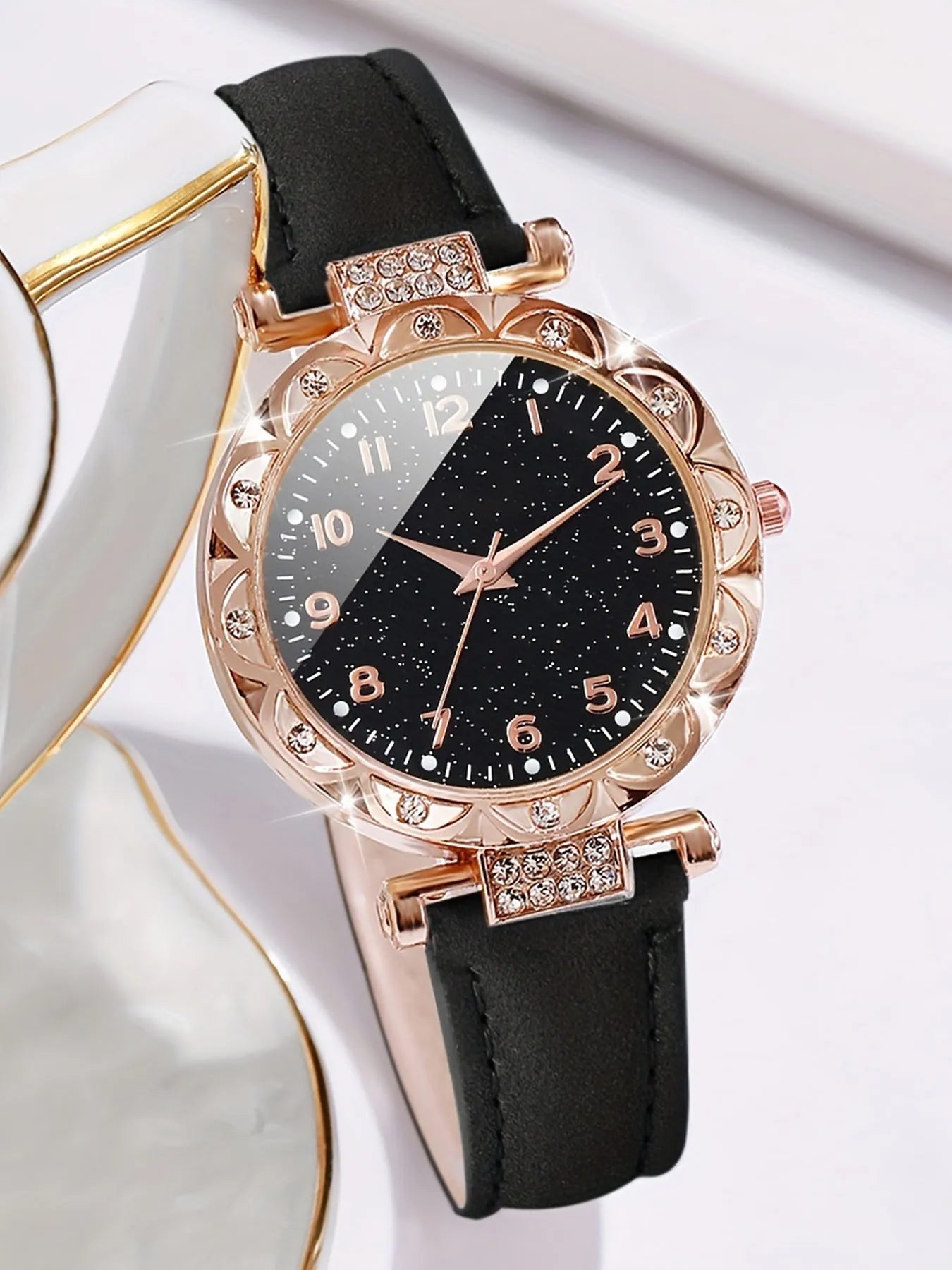 Ladies' frosted belt ladies' watch digital luminous student electronic quartz watch minimalist fashion watch watch Qme