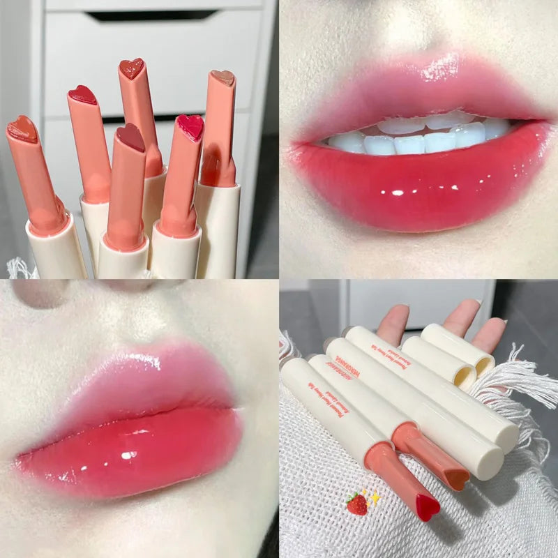 Crystal Honey Solid Lip Glaze Nude Rose Brown Plumping Lip Gloss Moisturising Jelly Tinted Lip Balm Hydrating Black Tea Lipstick Qme 05