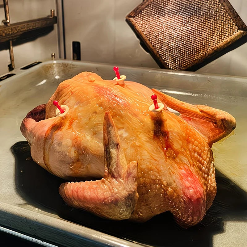 Cooking Chicken Beef Meat Turkey Timer POPUP Thermometer Poultry Qme