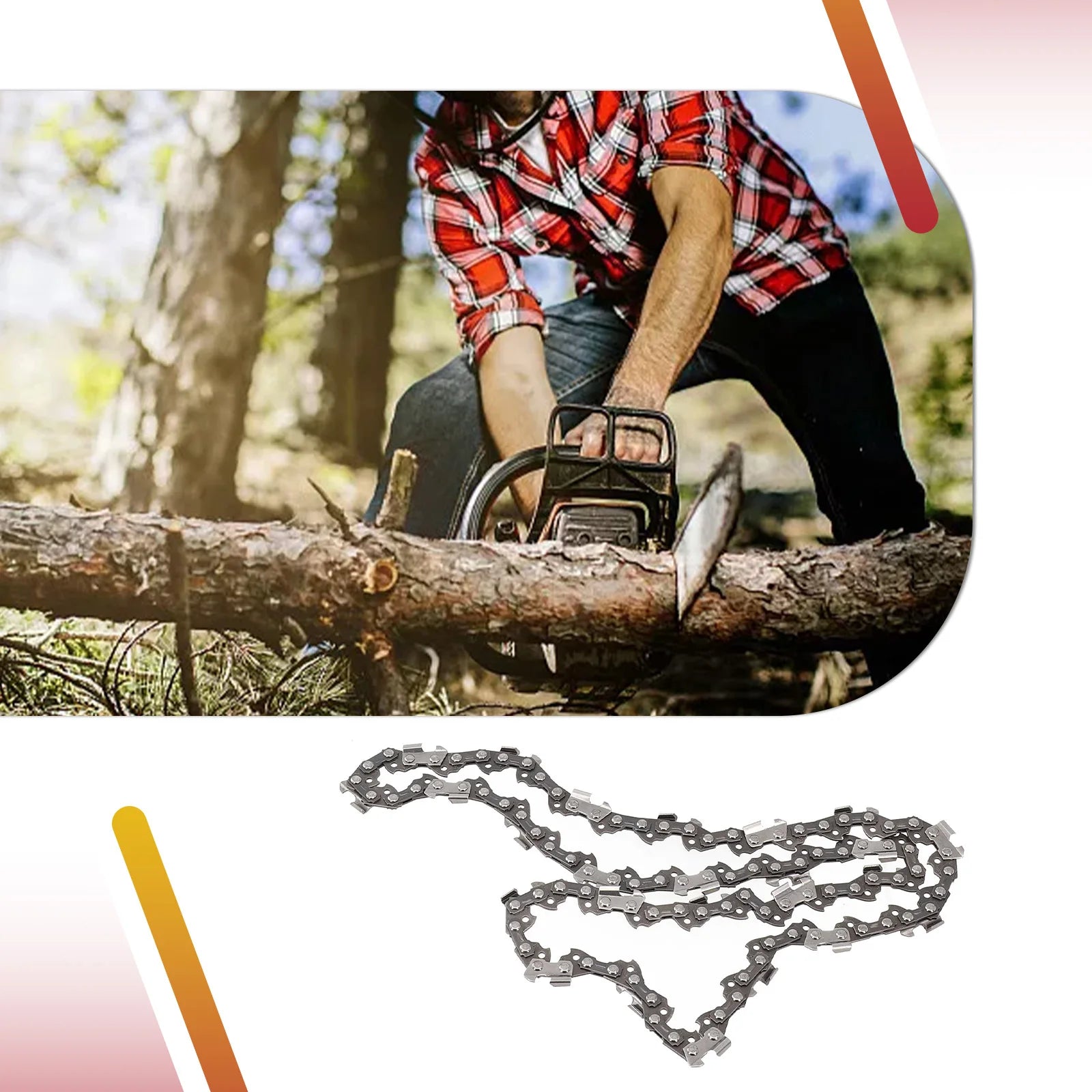 14 Inch Chainsaw Saw Chain 3/8LP 50DL Chain Replacement For STIHL MS170/MS180/M 50 Chainsaw Accessories Garden Tools Qme