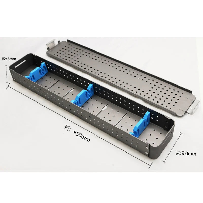 ENT Sterilization Tray Box Case Holding Instrument Borescope Qme F