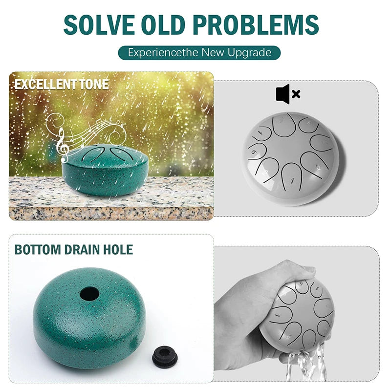 Rain Drum Outside When It Rains Garden Chakra Outdoor 6 Note Qme