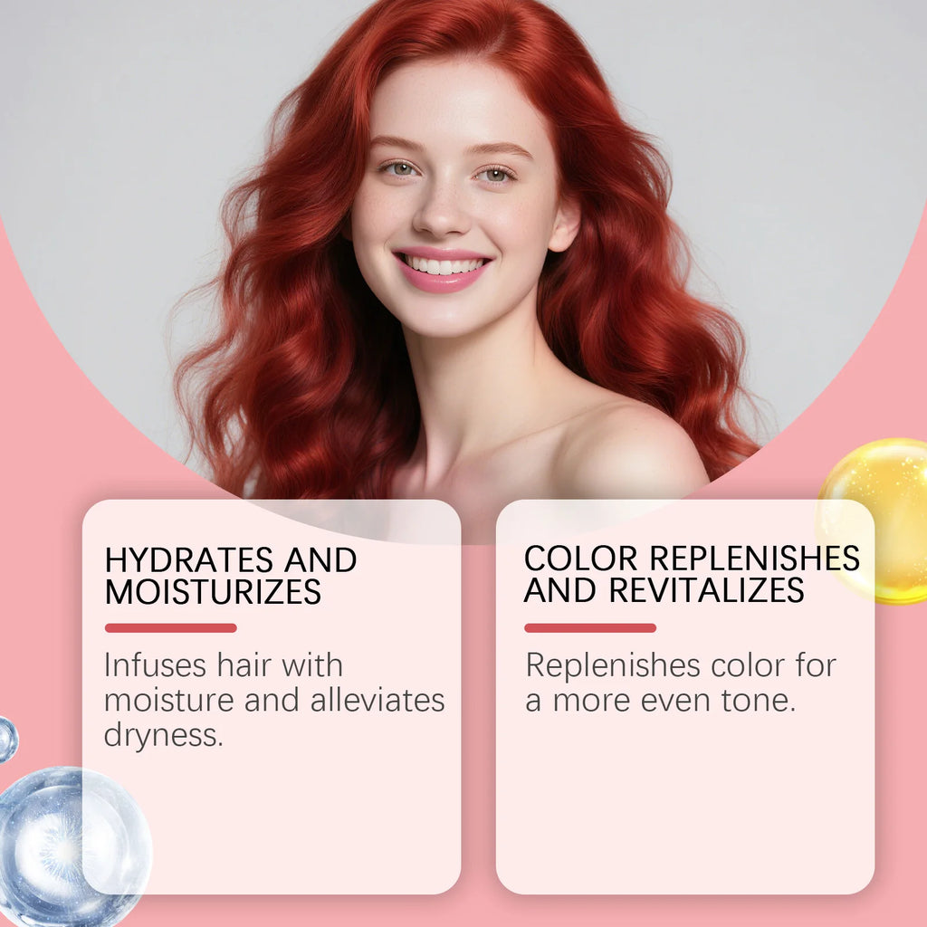 Collagen Hair Mask for Red Blue Brown Hair Color Supplement Deeply Nourish Anti Frizz Drying Rough Damaged Hair Treatment Mask Qme