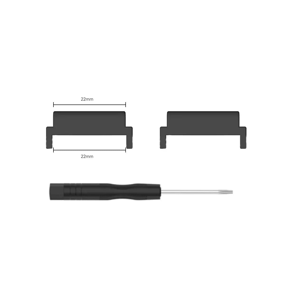 Metal Connector with Tool For Amazfit T-Rex 3 Screw Rod Watch Strap Adapter for T-Rex /T-Rex Pro/T Rex 2 Smartwatch Accessories Qme For T Rex2 Ultra-B