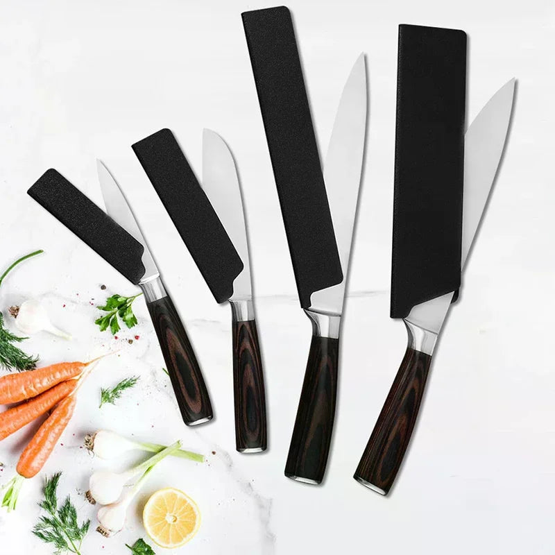 Plastic Kitchen Knife Blade Protector For 3.5-10 Inch Knife Cases Eco-Friendly Material New High Quality Practical Qme