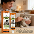 Pet Toothpaste Care Set Effectively Remove Dental Plaque Whitening Teeth Eliminate Pet Oral Odor Vanilla Flavored Pet Toothpaste Qme Default Title