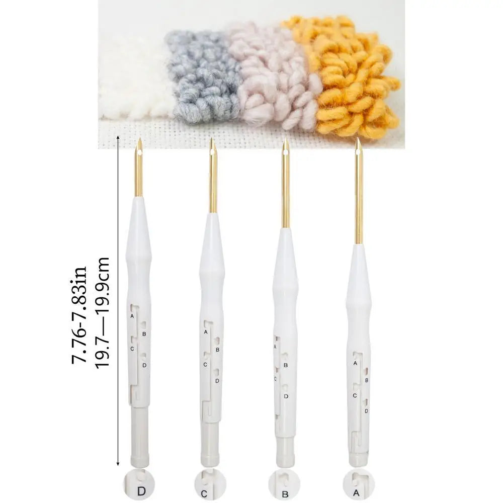 Embroidery Punch Tool Adjustable Needle Adults Beginners Art Crafts Qme White China Mainland