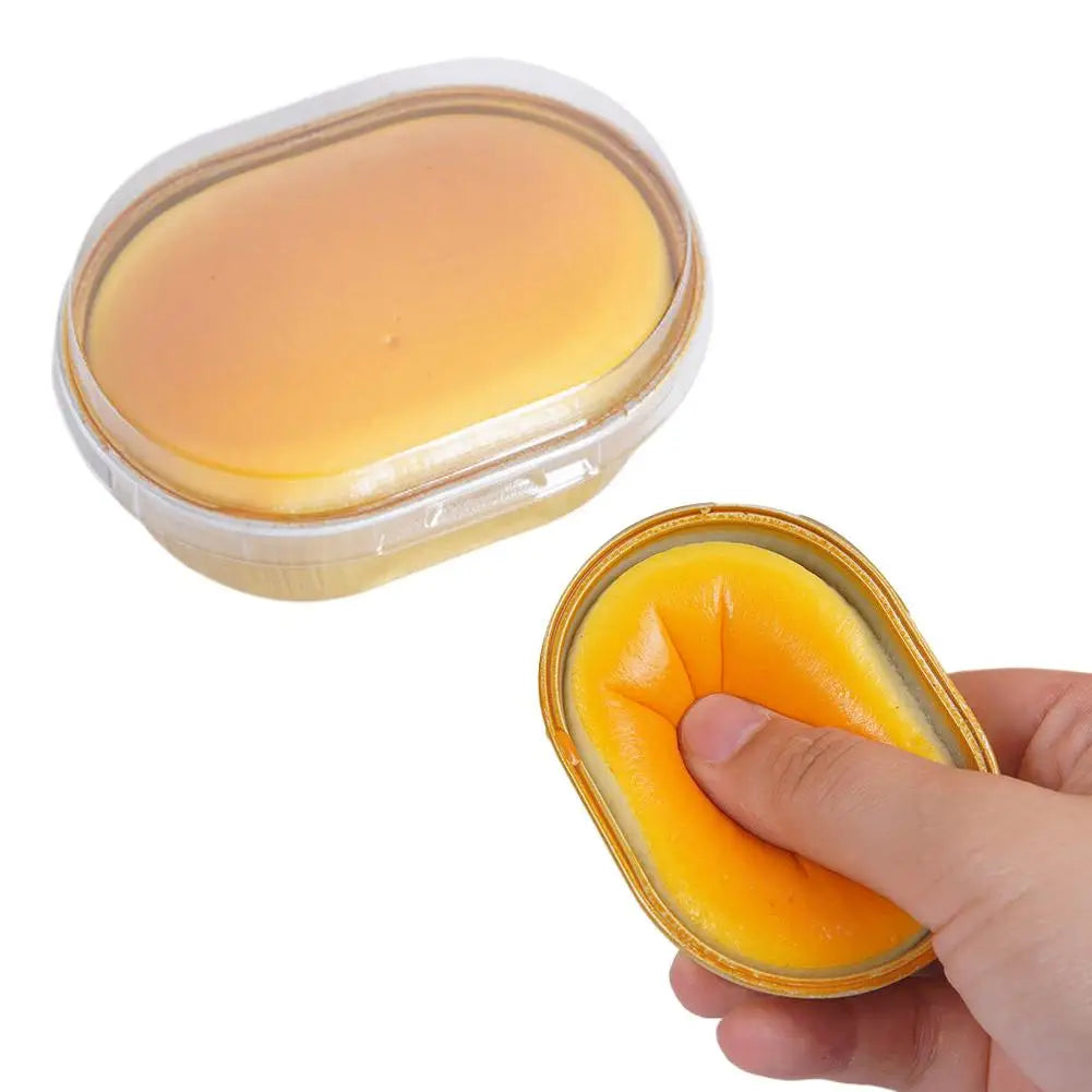 PU Cheese Bread Squishy Slow Rebound Squeeze Toy Ultra-soft Sensory Qme no sticker