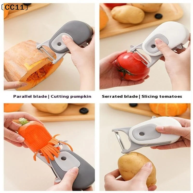 3-in-1 Portable Fruit Cucumber Peeler Vegetable Tools Outdoor Home Qme
