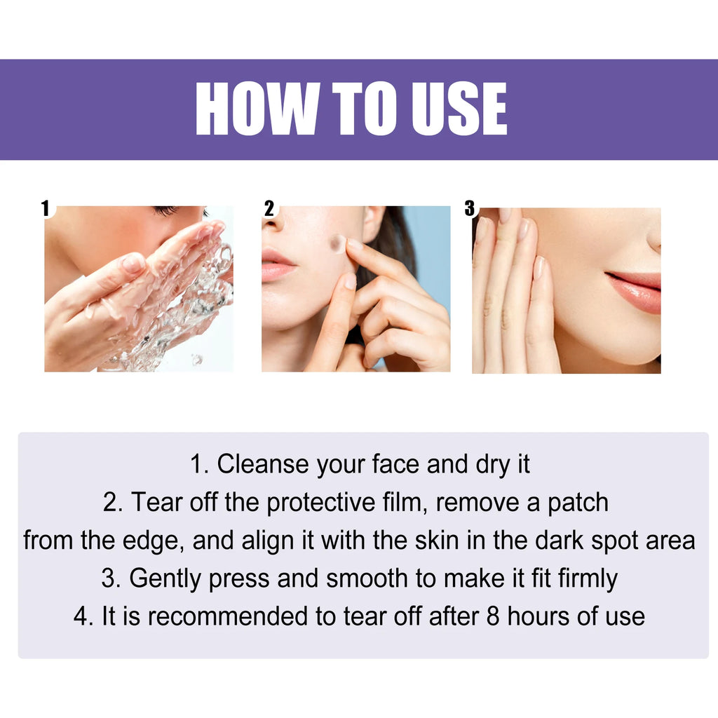 Face Dark Spot Correcting Patches Acne Patch Pimple Removal Concealer Brightening Lightening Melasma Invisible Spots Marks Cover Qme