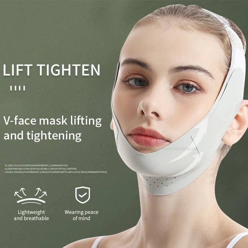 Reusable Face Slimming Bandage V Line Shaper Women Chin Cheek Lift Up Qme