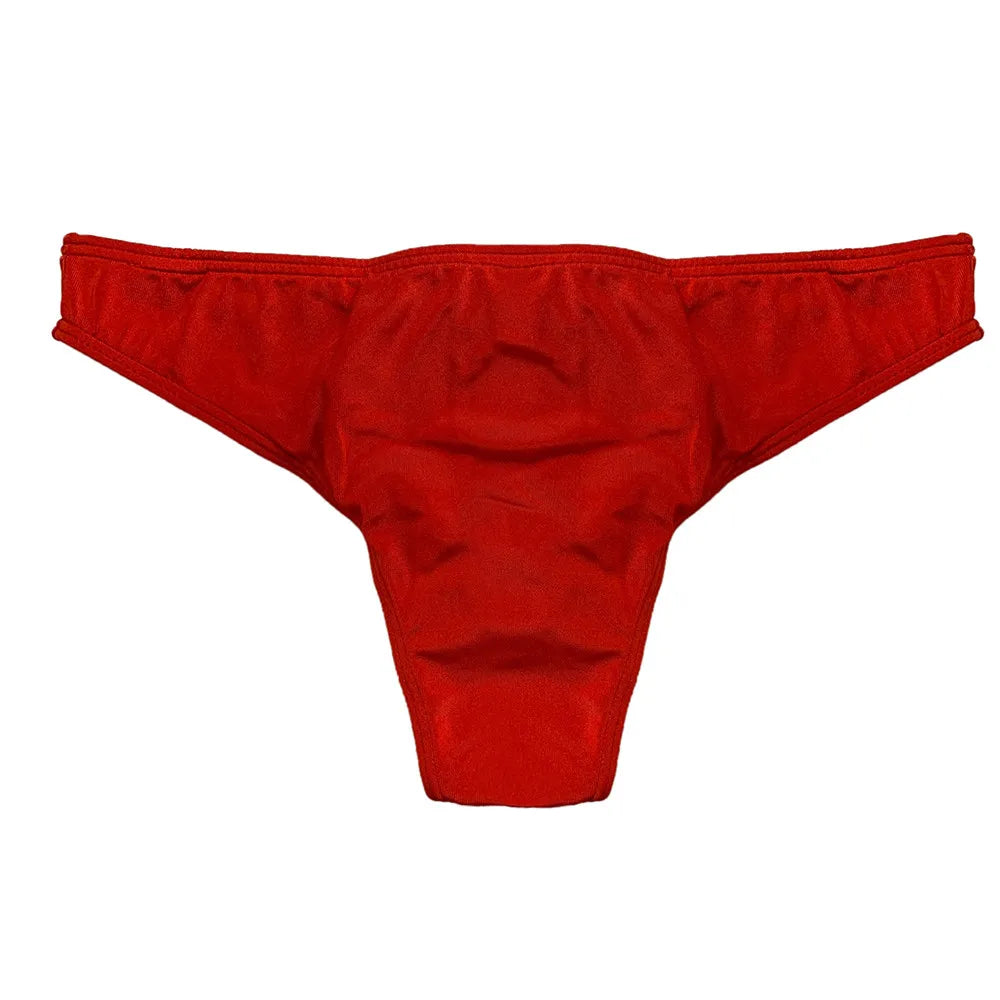 Men's Sexy Solid Color Basic Lightweight Underwear Fashion Home Bikini Shorts Beach Soft and Comfortable Breathable G-Strings Qme
