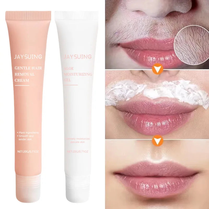 3 Minutes Painless Fast Hair Removal Cream Hair Growth Inhibitor Lip Face Arm Armpit Leg Permanent Depilatory for Men Women Care Qme 1PC