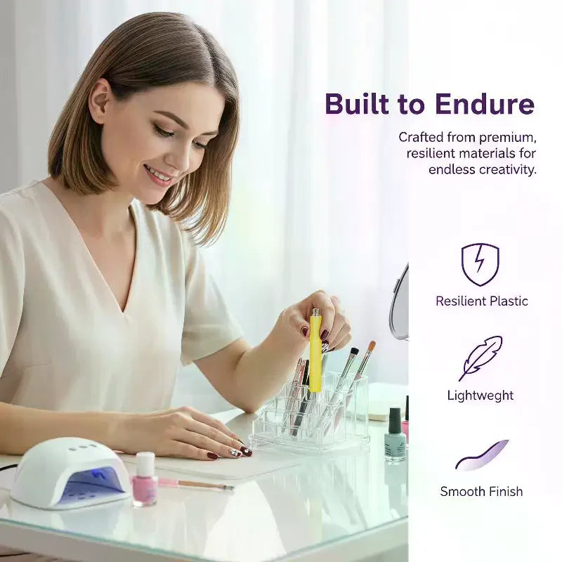 Double End Nail Dotting Pen Five Petal Flower Design Lightweight Qme