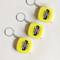 2 retractable tape measures with keychain, 1m/3ft - mini portable, easy to carry in pocket, easy to read - suitable for daily us Qme 3PCS 1M