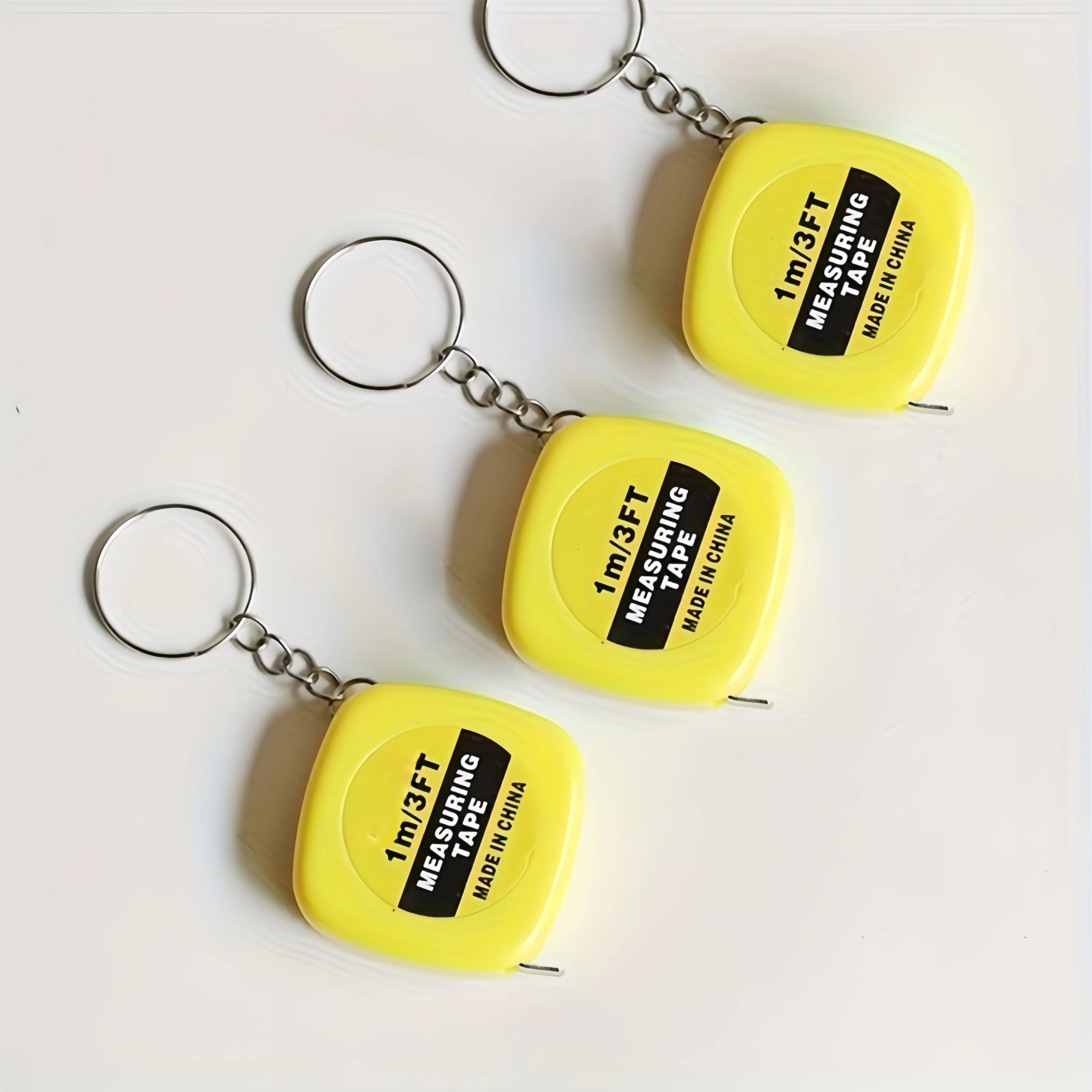 2 retractable tape measures with keychain, 1m/3ft - mini portable, easy to carry in pocket, easy to read - suitable for daily us Qme 3PCS 1M