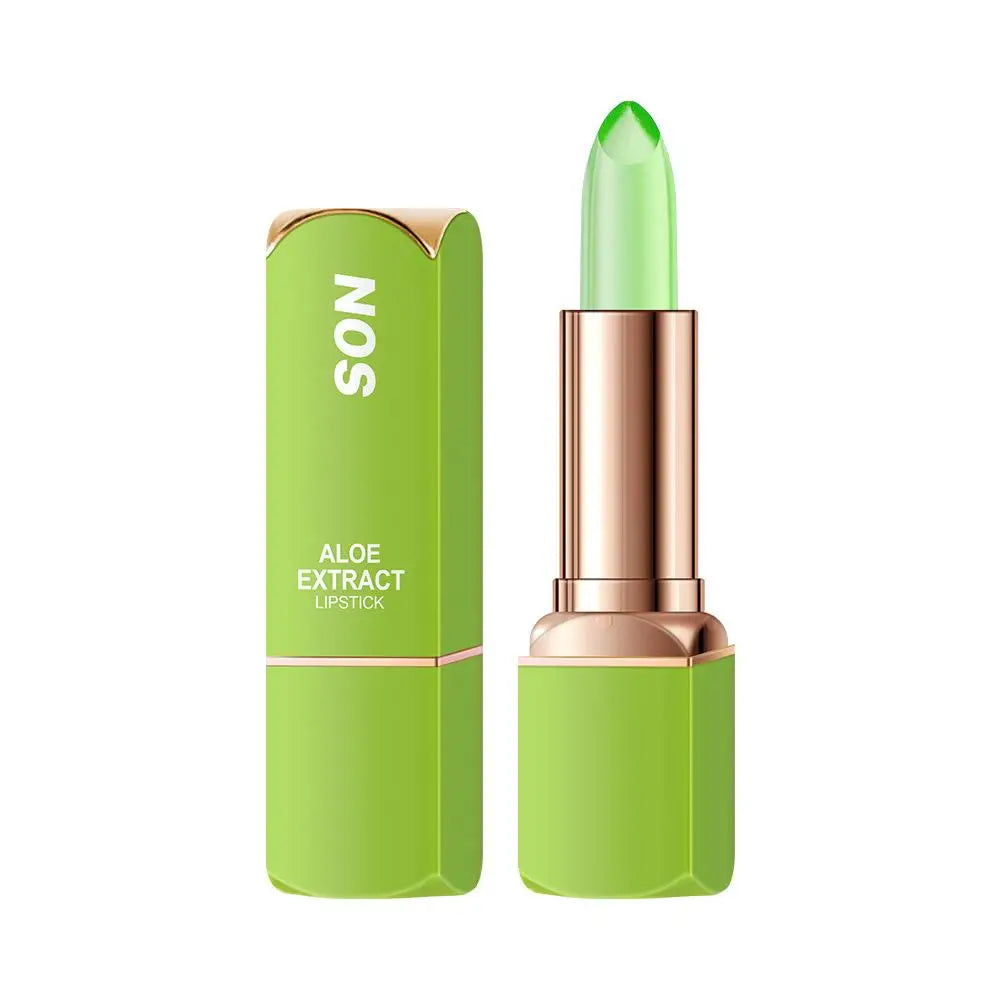 Moisturizing Aloe Vera Tricolor Lip Balm Warm Changing Lipstick Qme 01