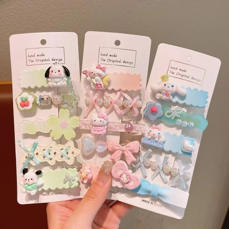 Colorful Stray-hair Duckbill Clip Kuroomi Student Cartoon Hair Girls Qme