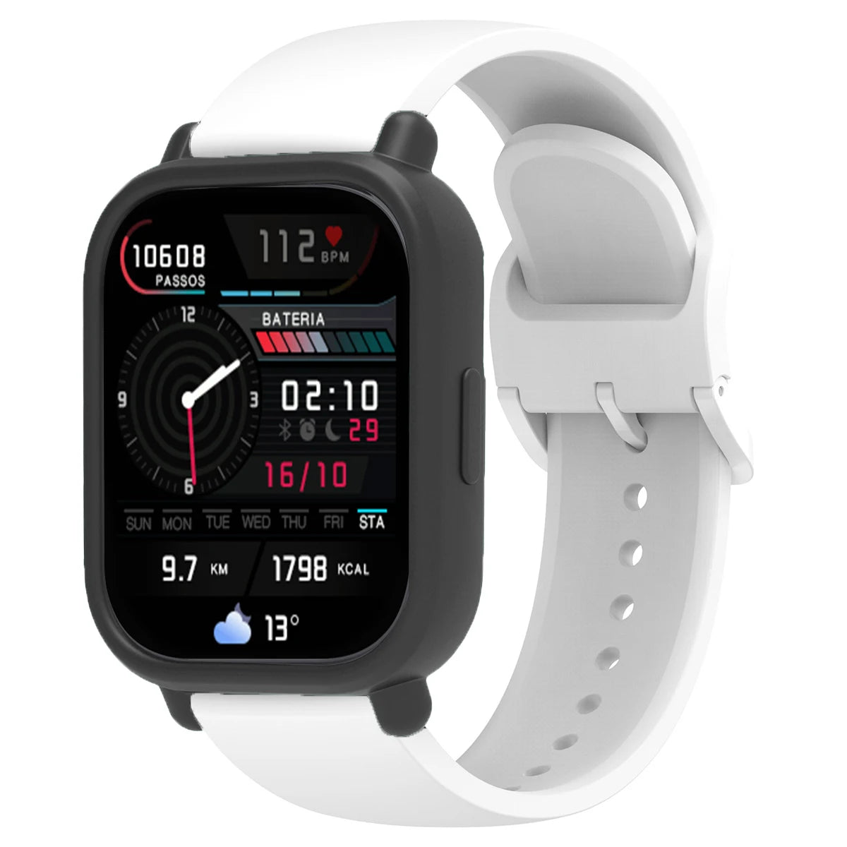 Silicone Case + Strap for Redmi Watch 5 Lite / 5 Active Repacement Bracelet Belt Smart Watchband Protective Shell Cover Qme