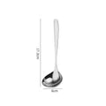 304 Stainless Steel Spoon Soup Rice Longhandle Tableware Kitchen Qme Small Silver