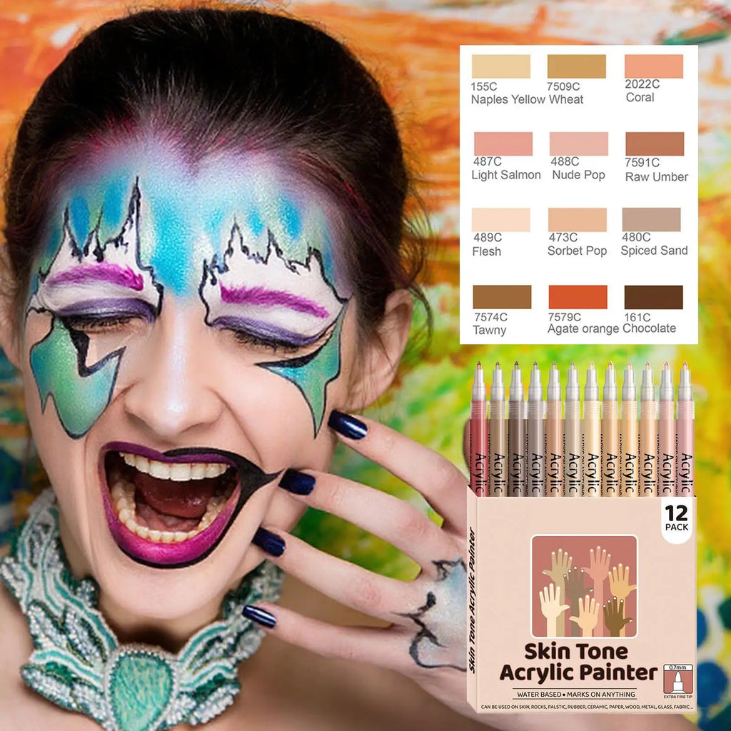 Nail Arts Graffiti Pen Markers Body Skin Drawing Abstract Lines Fine Qme