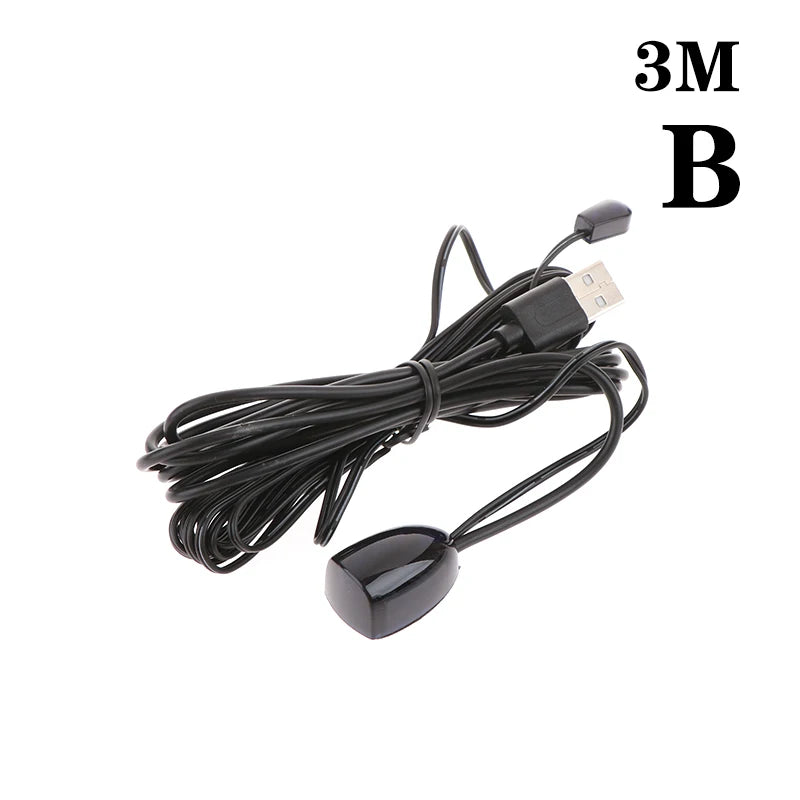 USB Adapter IR Infrared Remote Extender Repeater Receiver Transmitter Qme 3M