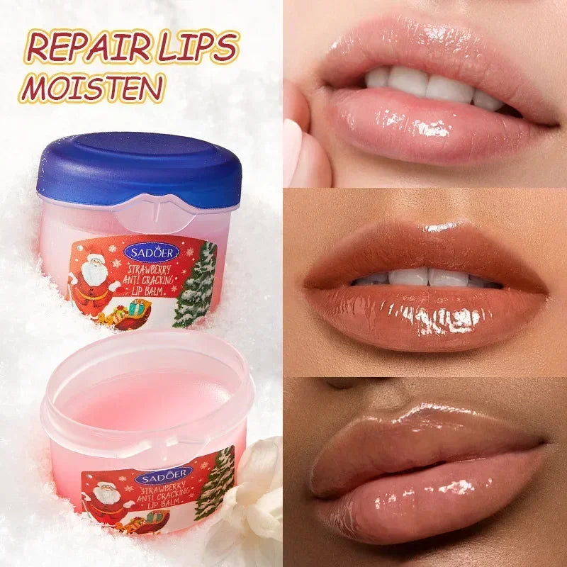 Christmas Moisturizing Repair Anti-cracking Hand Cream Lipstick Qme
