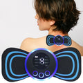 1Pair/2pcs Muscle Stimulator Sticker Reusable Silicon Gel Exerciser Patch Safe Comfortable Harmless EMS Neck Trainer Accessories Qme Default Title