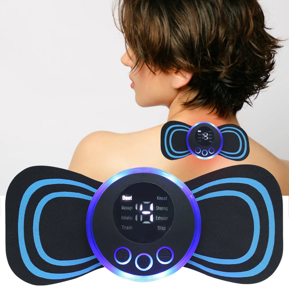 1Pair/2pcs Massager Pads Replacement Silicon Gel Body Massager Patch Reusable Comfortable Harmless EMS Neck Trainer Accessories Qme
