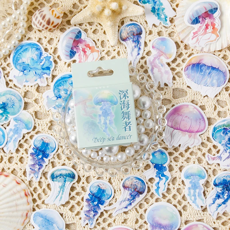46 pcs Kawaii Fairy Tale World Decorative Boxed Stickers Scrapbooking Label Diary Sticker Stationery Album Phone Journal Planner Qme C