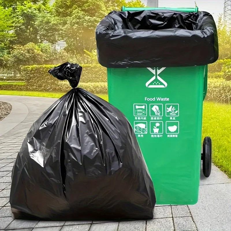 Garbage bags, large garbage bags, thick garbage bags, industrial garbage bags, garden leaf bags, heavy-duty garbage bins Qme