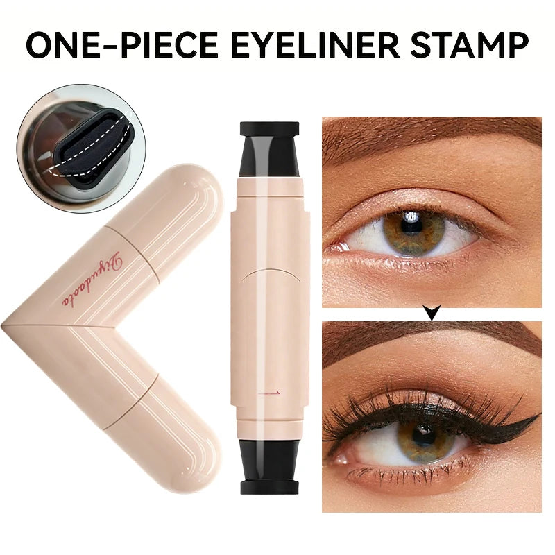 Waterproof Rotating Eyeliner Stamp Pen Sweat Proof Long Lasting Easy Qme