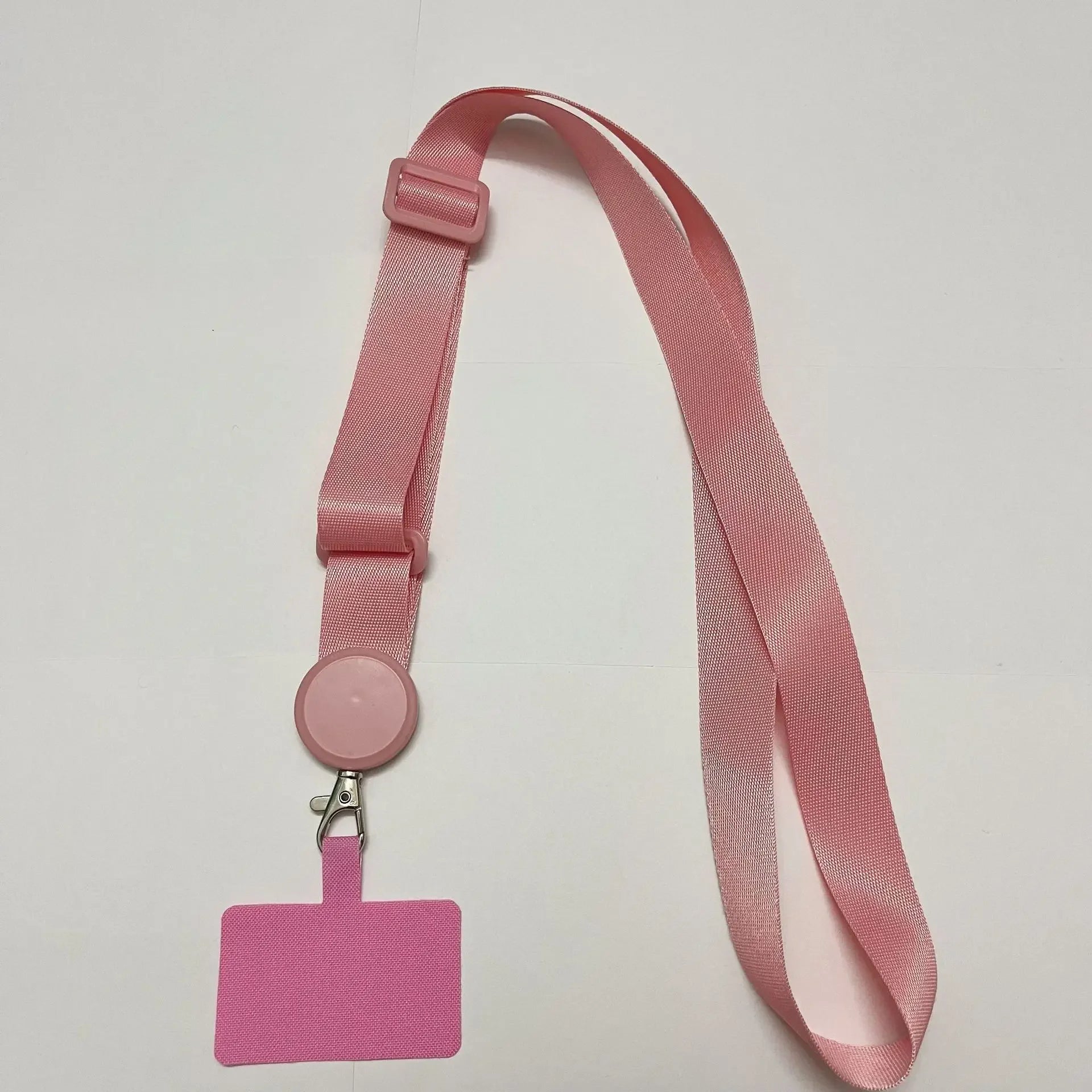 5pcs Anti-Loss Rope - Detachable Work ID Badge Holder Strap for Students & Office, Adjustable Phone Lanyard DIY Qme pink China Mainland