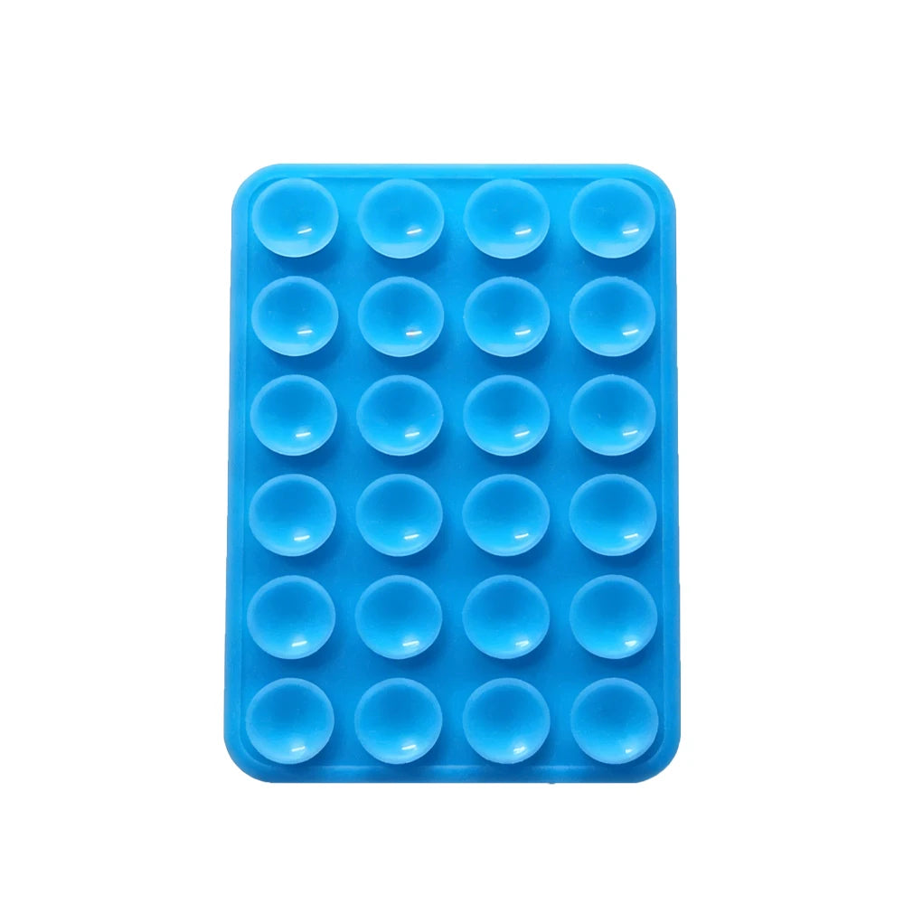 Double-Sided Suction Cup Phone Mount, Silicone Suction Phone Case Adhesive Sticky Phone Grip Hands-Free Phone Grip Phone Stand Qme Sky Blue