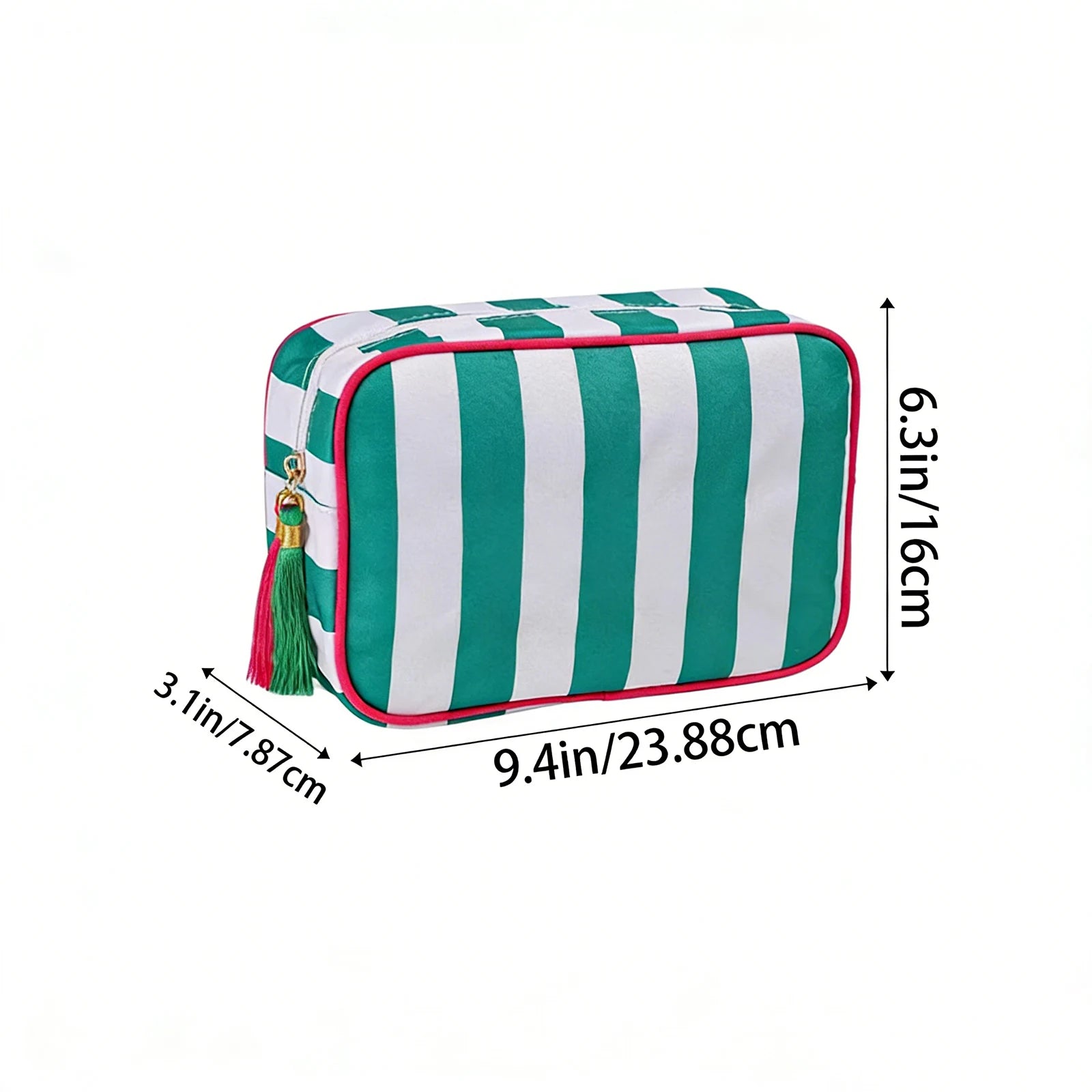 Striped Clutch Small Handbags Large Capacity Mahjong Storage Bag Multipropose Outdoor Cosmetic and Toiletries Storage Bag Qme