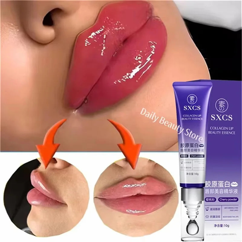 Instant Lip Plumping Essential Oil Nourishing Antiwrinkle Moisturising Sexy Lip Care Ultimate Plumping Lip Gloss Serum Cosmetics Qme