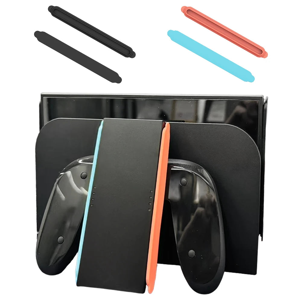 2pcs Side Plate Housing Shell Dust Proof Pack Silicone Dust Plug for Switch 2nd Generation Host Qme