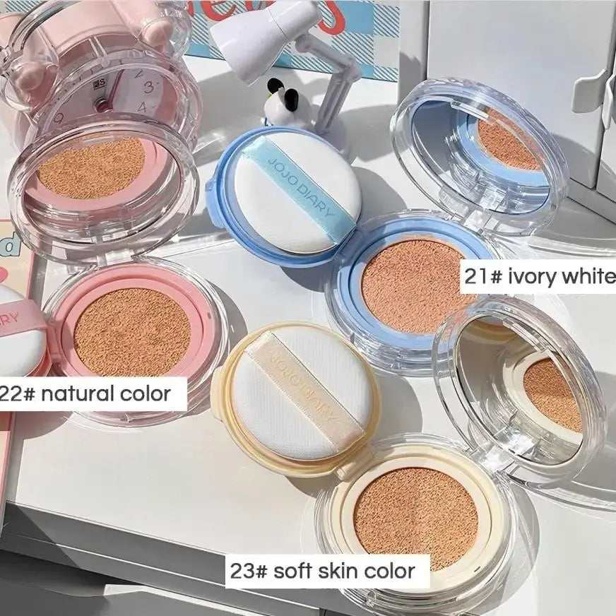 JOJO Diary Korean Hydrating Air Cushion BB Cream Concealer Moisturizing Lasting Moisturizing No Stuck Waterproof and Sweat-proof Qme