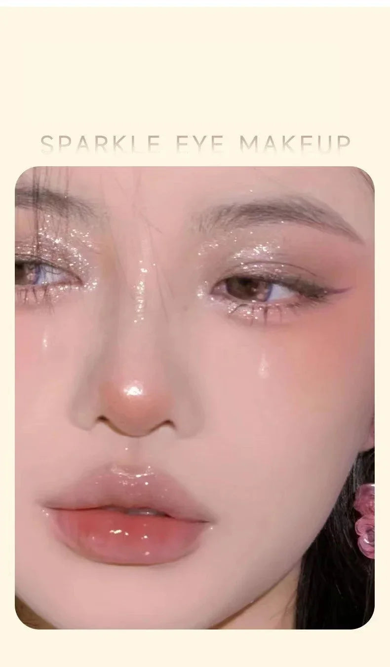 Shimmer Eyeshadow Stick Easy Glitter Highlighter Eyeshadow Pencil Brightening Makeup Pink Silkworm Champagne Gold Eyeliner Pe Qme