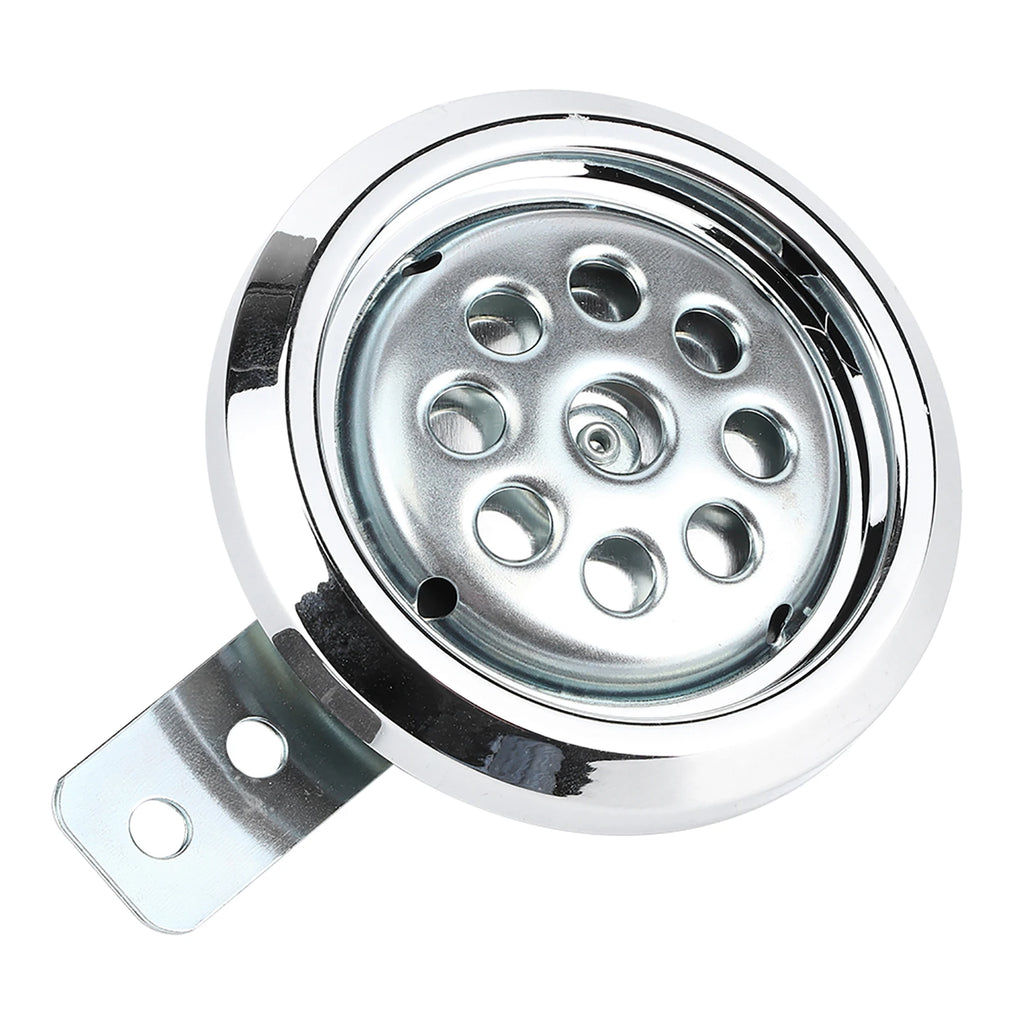Chrome Cover Motorcycle Horn Universial Motorcycle Horn Waterproof 105dB Loud 12V 85mm W/Honeycomb Chrome Cover Motor Accesories Qme