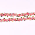 1 Yard 21mm Colorful Flower Lace Trim, Cute Rose Floral Embroidery Lace Ribbon for DIY Sewing Crafts Clothes Headbands cp3851 Qme Chocolate 1yard